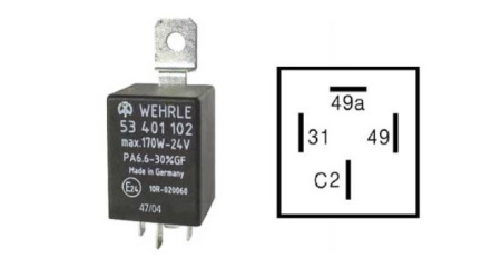 WAHRLE VILKKURELE 4-NAPAINEN 24V 10-200W
