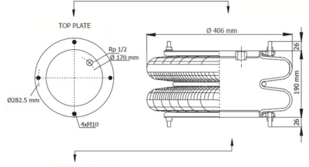 AIRTECH NOSTOPALJE 16X2 4-PULTTINEN 1/2" SIVUREIKÄ