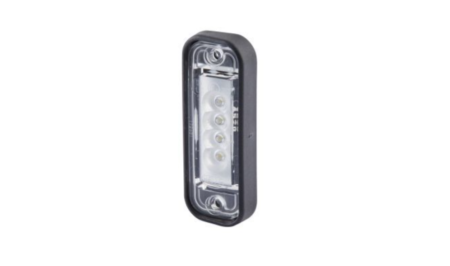 HELLA REKISTERIKILVENVALO LED 24V, LATTAPISTOKE 6,3MM