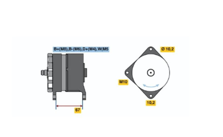 BOSCH |RV| LATURI SC 24V 65AH