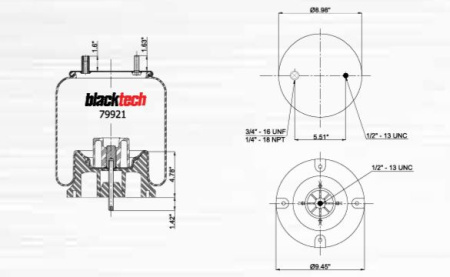 BLACKTECH ILMAPALJE SAF/NEWAY
