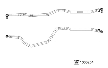 FEBI VÄLIVARSI TRIPPELILLE VL FH4 VETOTANKO VL Ø=60MM/L=2467MM 