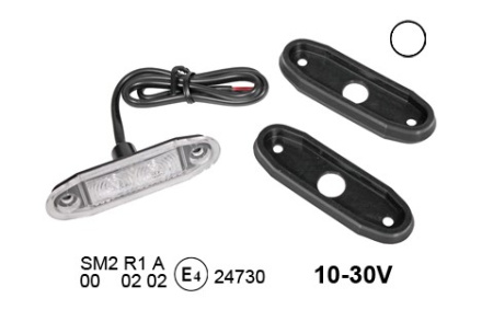 LED-ÄÄRIVALO KIRKAS 10-30V 77X33X23MM