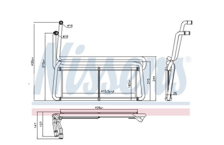 NISSENS KENNO LÄMMITYSLAITEELLE SC R-SRJ 185X415X33MM
