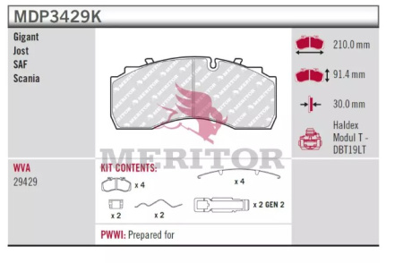 MERITOR JARRUPALASARJA SAF MODUL T DBT19LT