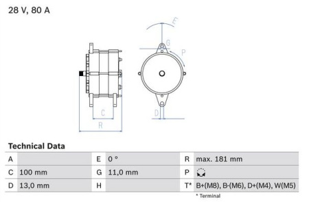 BOSCH |RV| LATURI 24V 80AH VL FH