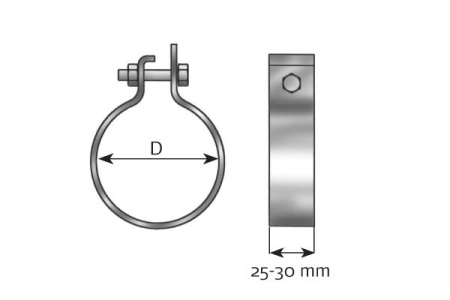 DINEX DIN CLAMP INOX Ø 110,5 MM