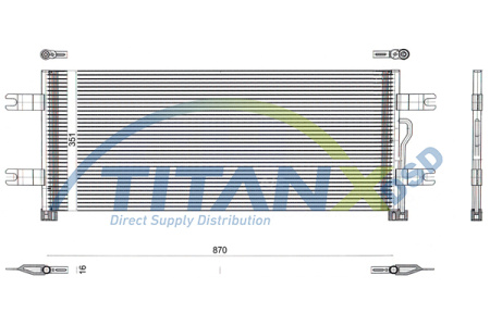 TITANX LAUHDUTIN ILMASTOINTILAITTEELLE MB ACTROS MP4