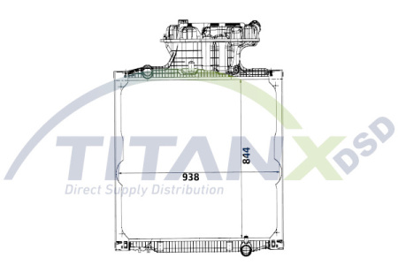 TITANX OE JÄÄHDYTIN MAN TGA/TGS/TGX | 845X940