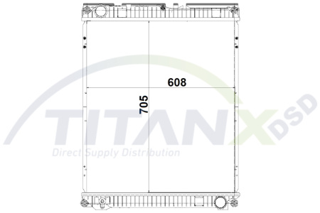 TITANX OE JÄÄHDYTIN MAN TGL/TGM | 705X610
