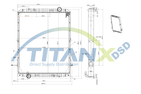 TITANX OE JÄÄHDYTIN IVECO EUROTECH-EUROSTAR