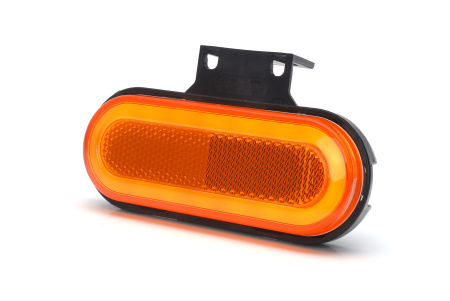 RS LED-ÄÄRIVALO | KELTAINEN | 124X49X20MM | 0,5M JOHTO | 12-24V
