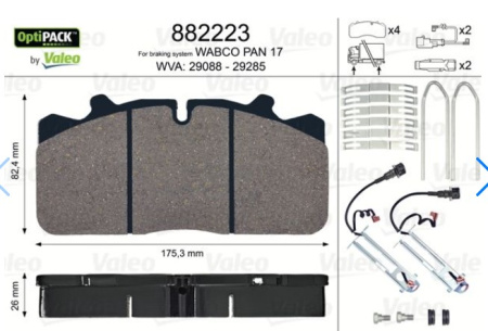 VALEO JARRUPALASARJA MAN/RENAULT/DAF | PAN17 |  SIS.AS.SRJ | OPTIPACK