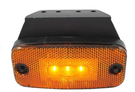AFT LED-ÄÄRIVALO KULMAKIINNIKKEELLÄ KELTAINEN 111X51MM 12/24V