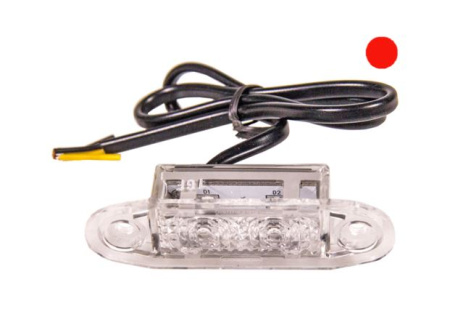 LED-ÄÄRIVALO PUNAINEN 10-30V 79X26MM VIRRATTOMANA KIRKAS
