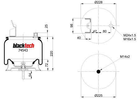 BLACKTECH ILMAPALJE VL FH RRH140 LOW