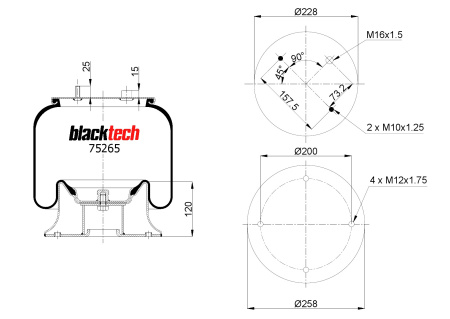 BLACKTECH ILMAJOUSPALJE TELINNOSTOLLE SISU R-SRJ