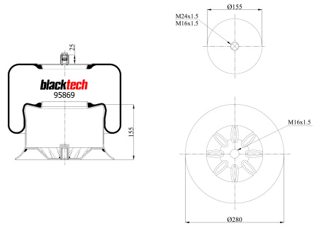 BLACKTECH ILMAJOUSIPALJE MERCEDES ATEGO/ACTROS