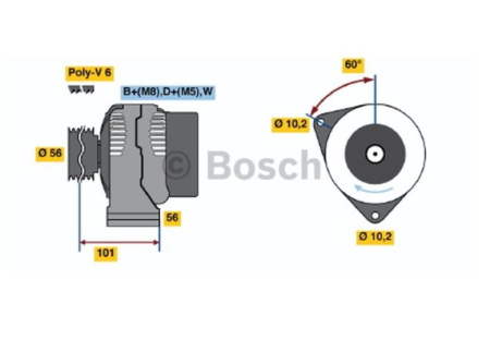 BOSCH LATURI MERCEDES SPRINTER 12V90A