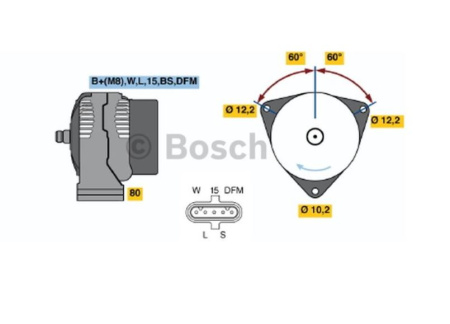 BOSCH |RV| LATURI MAN TGA 24V 80AH