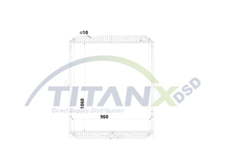 TITANX OE JÄÄHDYTIN MB ACTROS MP4/MP5 | 1060X970X56