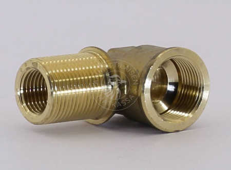 RAUFOSS 90° KULMALIITIN LÄPIVIENNILLÄ | M22X1,5 - M16X1,5 - M22X1,5 (PAK.25KPL)