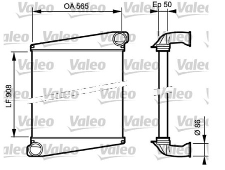 VALEO VÄLIJÄÄHDYTIN VL FL6 565X908X50MM
