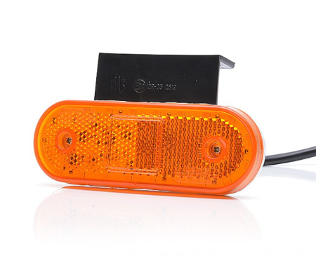 RS LED-ÄÄRIVALO VILKULLA | KELTAINEN | 5M JOHTO | 12-24V | 114X40X25MM