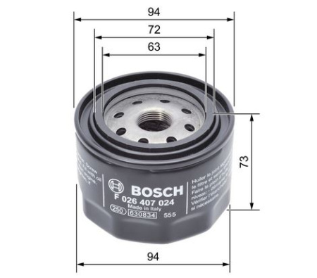 BOSCH ÖLJYNSUODATIN IVECO | P7024