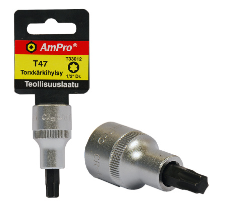 AMPRO KÄRKIHYLSY 1/2" T27 TORX