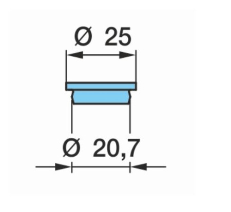 BPW KUMITULPPA PÖLYSUOJALLE 22MM