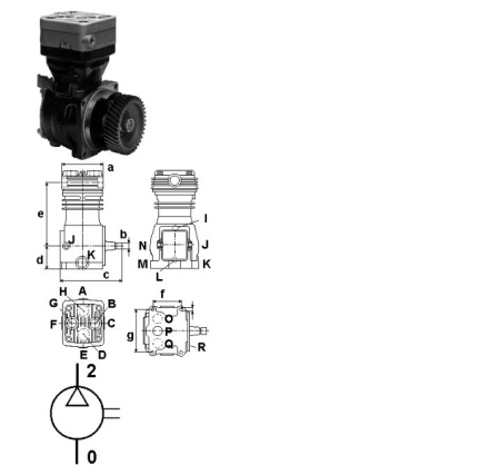 WABCO |RV| KOMPRESSORI MERCEDES 1-SYLINTERINEN 352CC