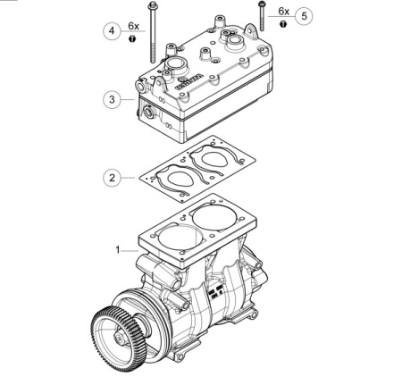 WABCO KOMPRESSORIN KANSISARJA DAF