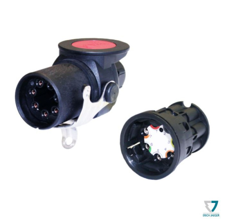 JAEGER PISTOKE 7-NAP | 24V | ABS/EBS/ADR | RUUVILIITOS | ISO 7638-1 