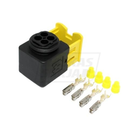 RS AMP HDSCS 4-NAP. HYLSYRUNKOSARJA 1,5-2,5 MM² (MUSTA SISÄOSA)