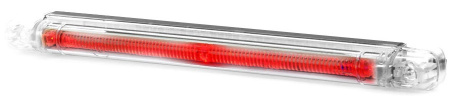 RS LED-ÄÄRIVALO | PUNAINEN | 5M LIITOSJOHTO | 12-24V | 237 X 20 X 24 MM