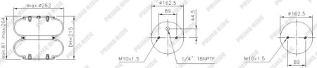 PRIME-RIDE NOSTOPALJE 9 1/4X2 M10-1/4
